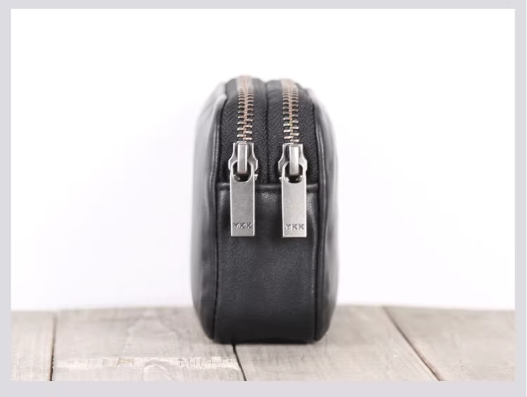 手作りの牛革コインケース