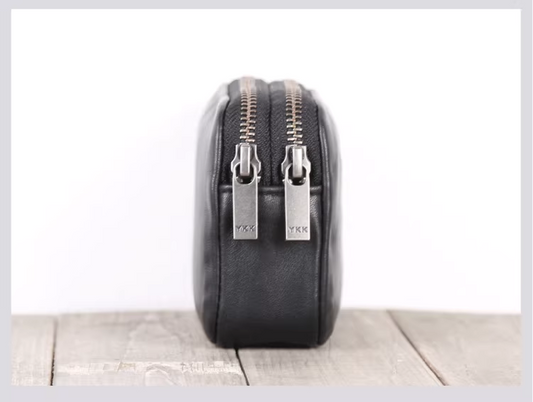 手作りの牛革コインケース