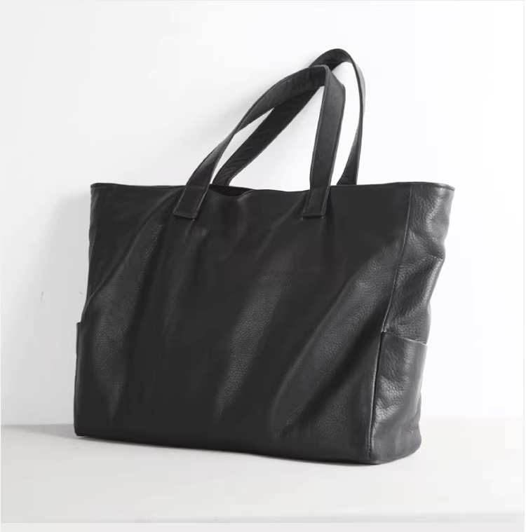 本革（頭層牛革）ハンドバッグ／本革ショルダーバッグ／PCバッグ／男女兼用トートバッグ