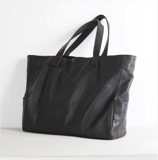 本革（頭層牛革）ハンドバッグ／本革ショルダーバッグ／PCバッグ／男女兼用トートバッグ