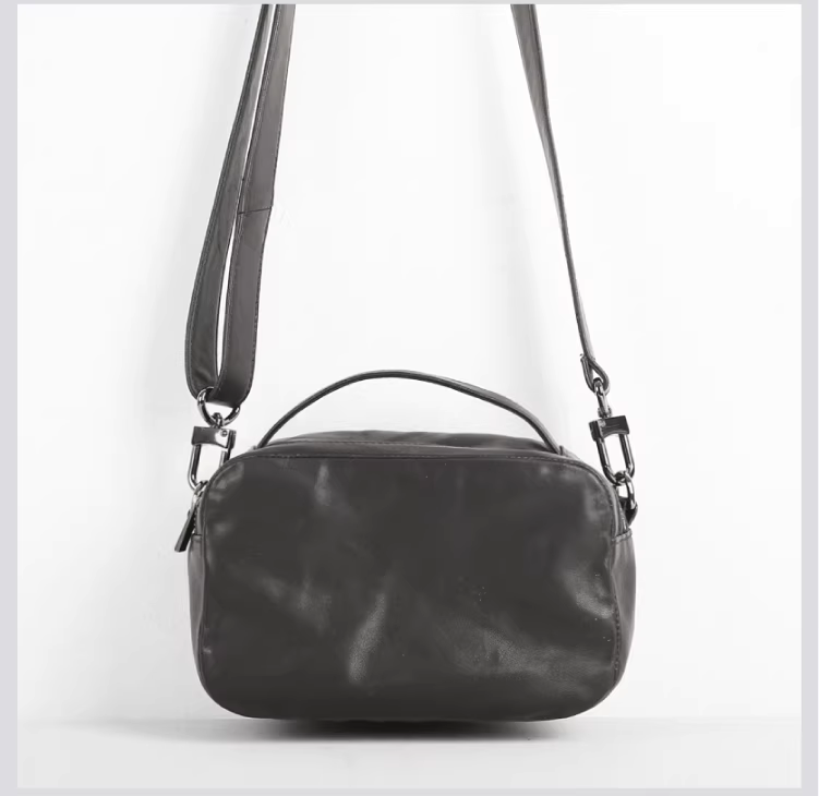 本革ショルダーバッグ／斜めがけハンドバッグ／牛革カジュアルリュック／メンズ・レディース用バッグ